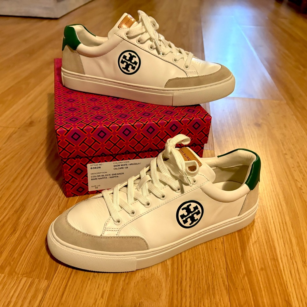 Tory Burch Color Block Logo Sneakers